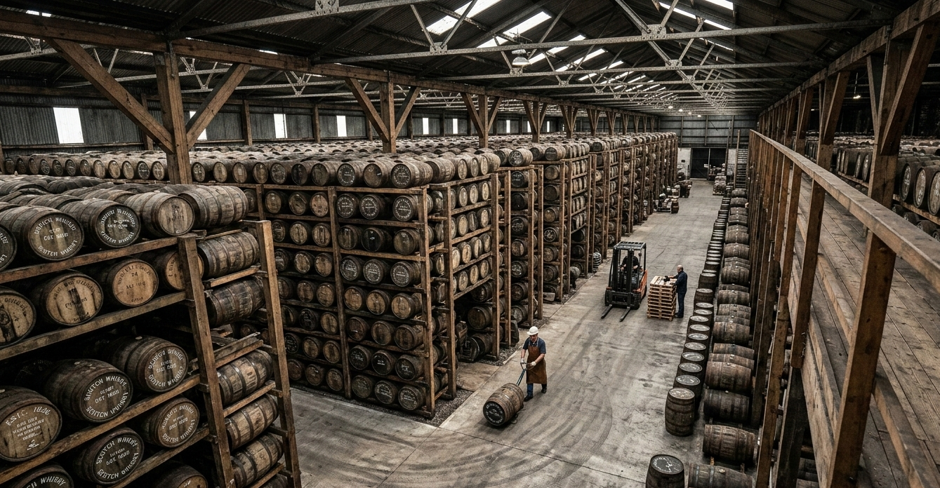 Het Vatje whisky vaten warehouse